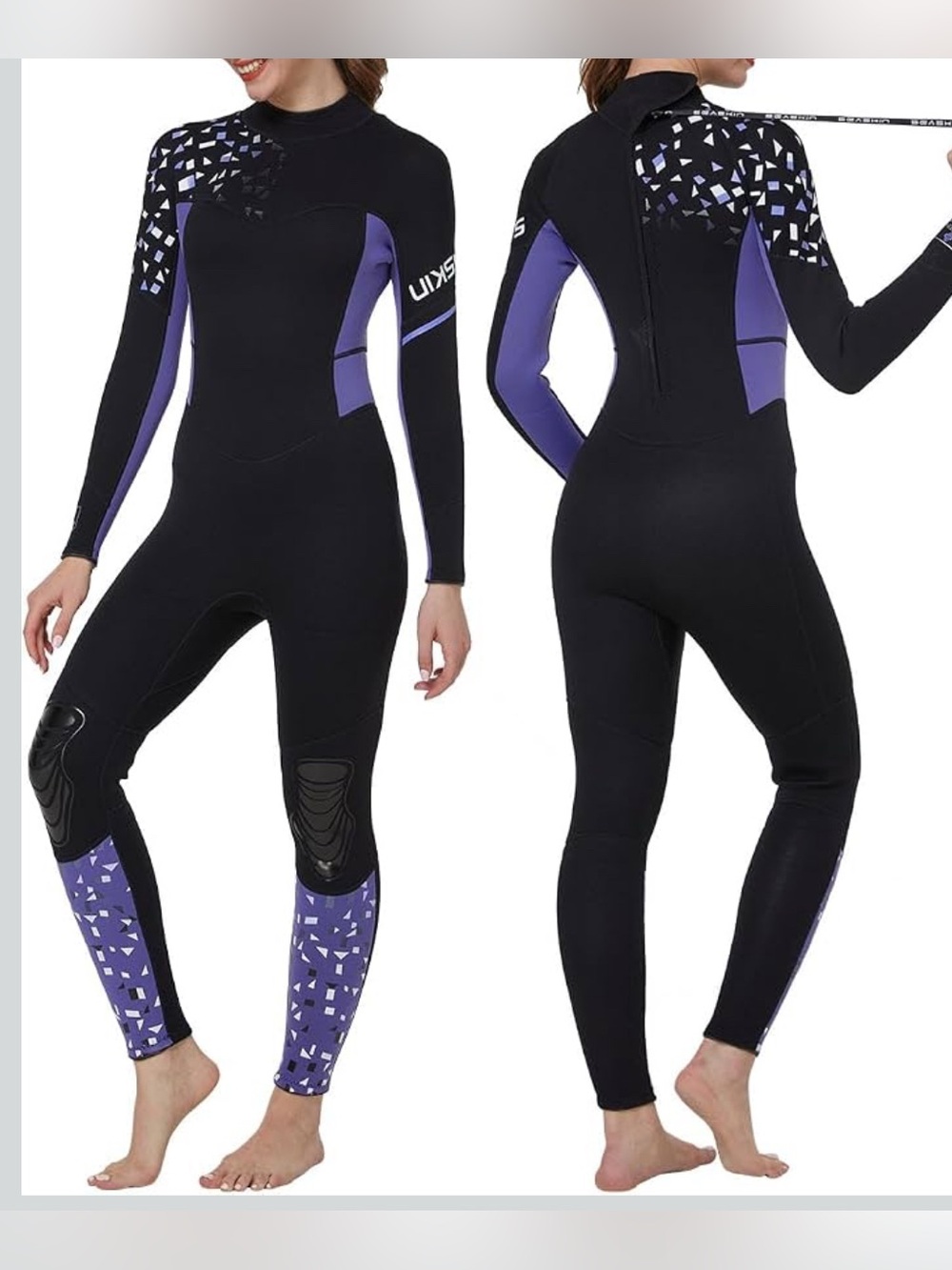 Seaskin Full Wetsuits for Men Womens 3mm Back Zip size large new without tags